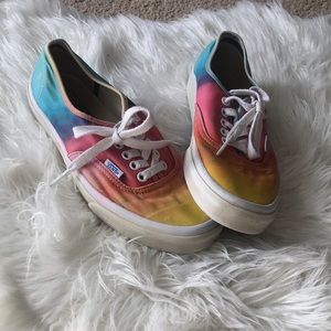 Ombré rainbow vans